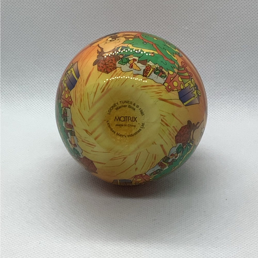 Vintage Looney Tunes Ornaments Tweety Marvin Taz Elmer Bugs Daffy 4 Balls 1995 - Picture 15 of 16
